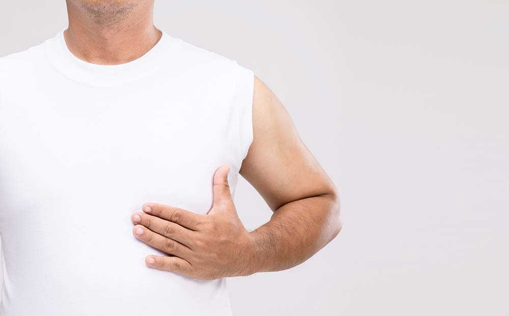 Touching Chest | Male Breast Reduction | Dr. Nikolov